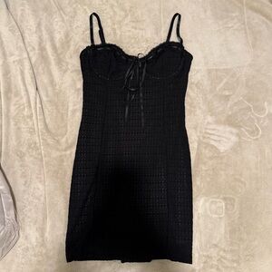 White Fox Boutique No Regrets Mini Dress Black